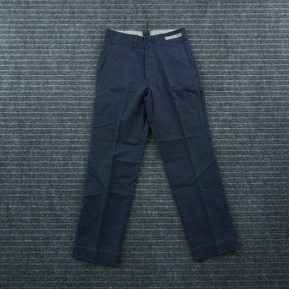 Dickies Industrial Wear Work Pants Mens 30 Navy Blue Straight Leg Utilitarian
